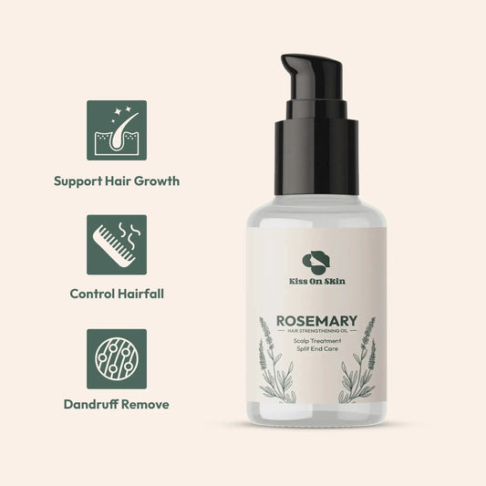 Rosemary hair strengtheniing oil Scalp Treatment Split end care- Kiss On Skin